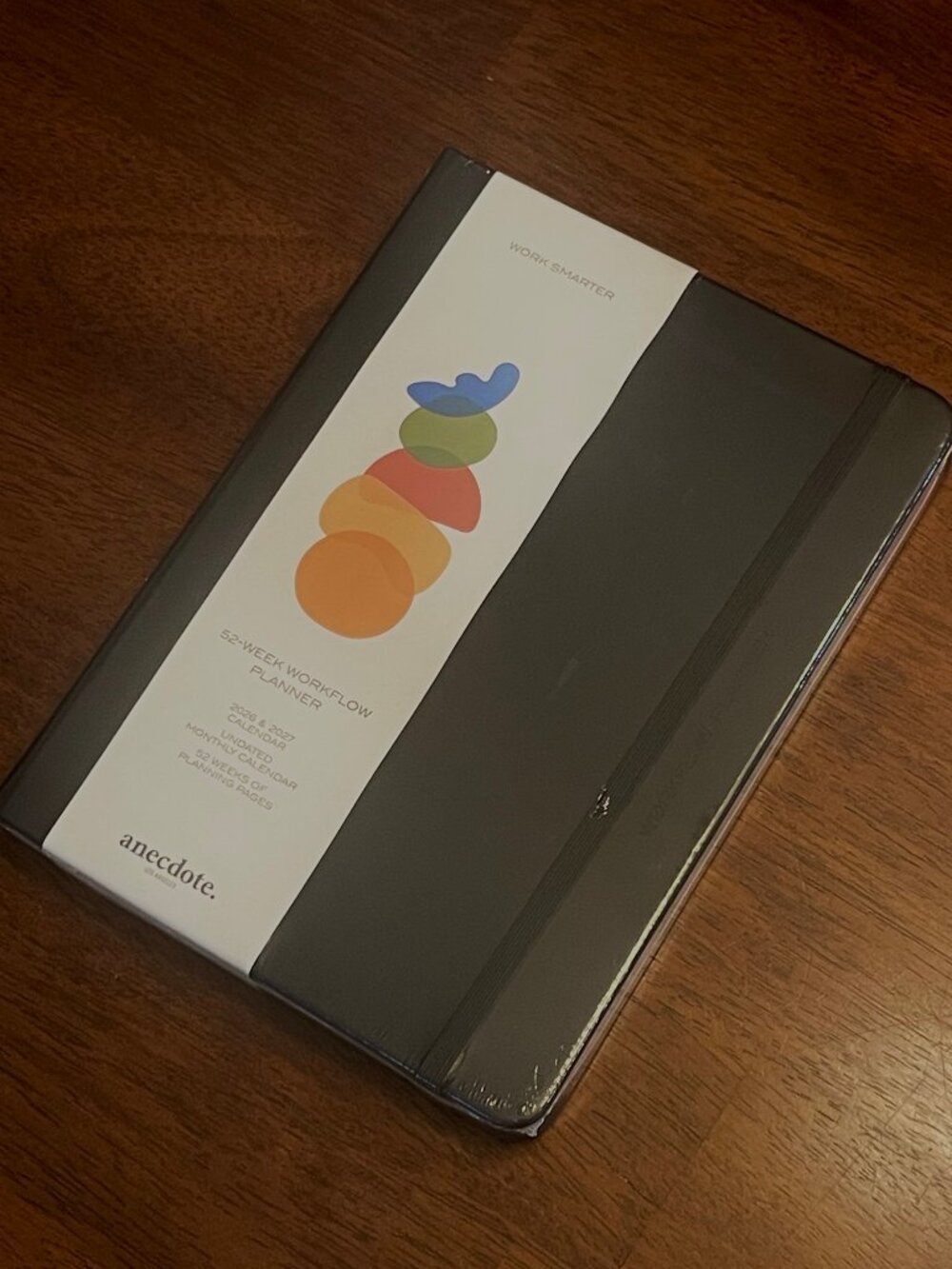 NWT~ANECDOTE Planner~Vegan Leather Hardback Yearly Workflow Planner